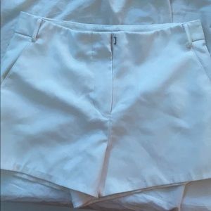 white classy shorts